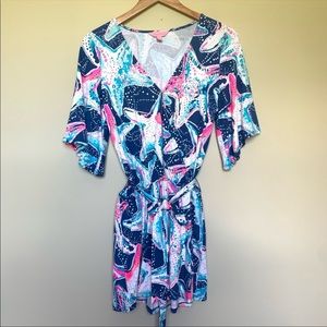 Lilly Pulitzer madilyn romper star struck sz S